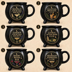 Personalized Moonlit Cocktail Cauldron Mug, Custom Witchy Drink Club Mug, Celestial Cocktail Gift