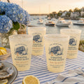 Personalized Coastal Reunion Frosted Cups, Custom Family Reunion Party Cups, Seaside Weekend Favors, Beach House Gathering Cups