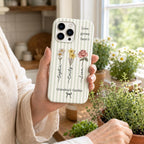 Custom Birth Flower Phone Case, Grandma’s Garden Personalized Name Case, Family Flower iPhone Cover, Gift for Mom Grandma
