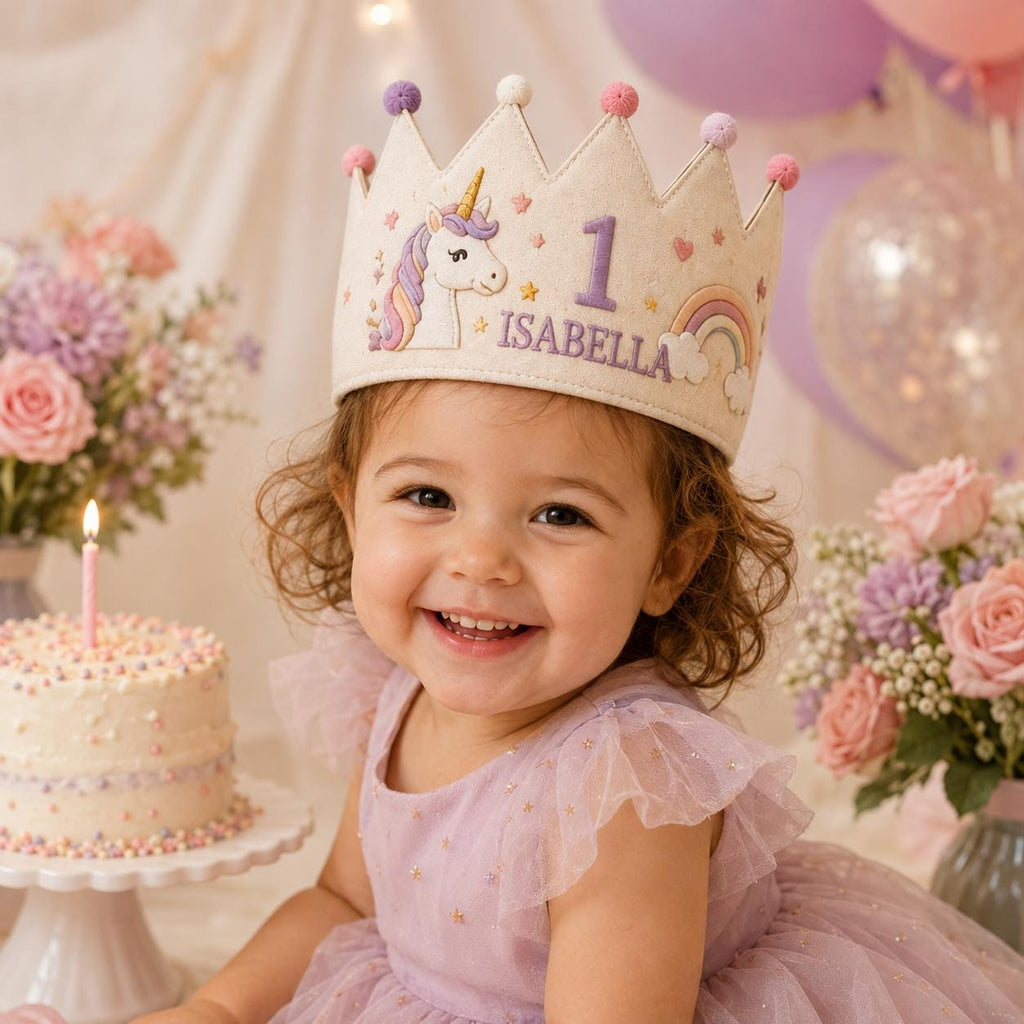 Personalized Little Fisherman Birthday Crown, Embroidered Fishing Crown, Custom Name First Birthday Hat