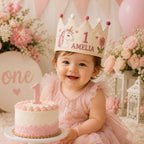 Personalized Pumpkin Birthday Crown, Embroidered Fall Crown, Custom Name Little Pumpkin First Birthday Hat