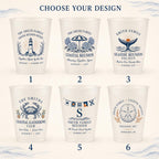 Personalized Coastal Reunion Frosted Cups, Custom Family Reunion Cups, Beach House Party Favors, Seaside Vacation Drinkware