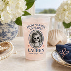 Personalized Bachelorette Frosted Cups, Custom Childhood Photo Bride Cups, Wedding Weekend Party Favors, Bridesmaid Drinkware