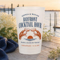 Personalized Crab Wedding Frosted Cups, Coastal Wedding Party Cups, Custom Beach Reception Favors, Bayfront Cocktail Hour Cups