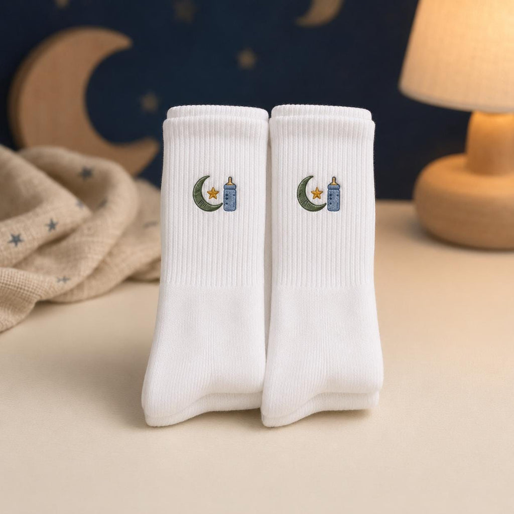 Personalized New Dad Socks, Custom Dad Est 2026 Embroidered Crew Socks, First Father’s Day Pregnancy Announcement Gift
