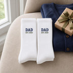 Personalized New Dad Socks, Custom Dad Est 2026 Embroidered Crew Socks, First Father’s Day Pregnancy Announcement Gift