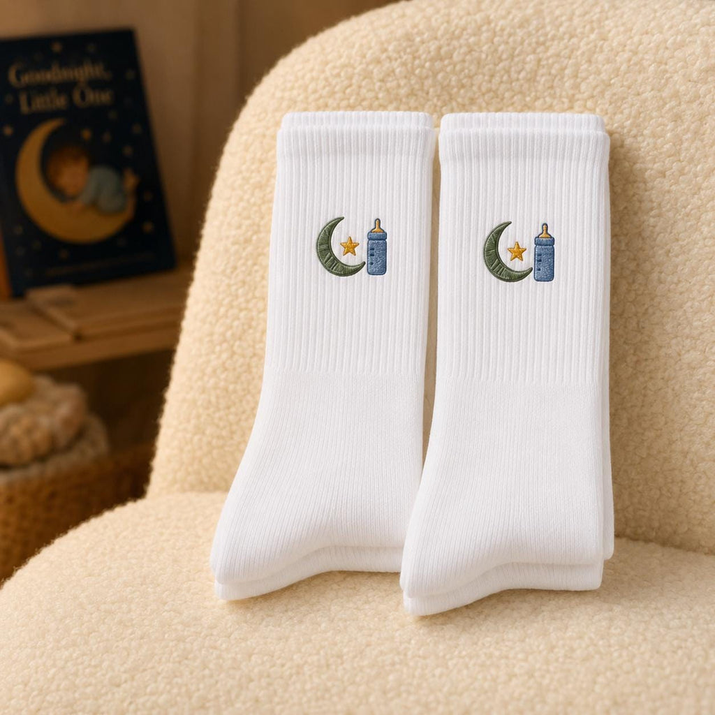 Personalized New Dad Socks, Custom Dad Est 2026 Embroidered Crew Socks, First Father’s Day Pregnancy Announcement Gift