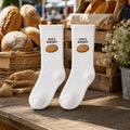 Personalized Bakery Embroidered Socks, Custom Baker Name Crew Socks, Pastry Chef Gift, Bakery Owner Gift, Baking Lover Socks