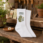 Personalized Garden Embroidered Socks, Custom Name Gardener Gift, Garden Lover Socks, Plant Mom Gift, Gardening Club Socks