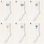 Personalized Family Crest Embroidered Socks, Custom Initial and Established Year Socks, Gift for Dad Grandpa Husband