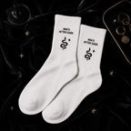 Personalized After Dark Embroidered Socks, Custom Night Out Club Socks, Bachelorette Party Gift, Birthday Girls Night Favors