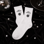 Personalized After Dark Embroidered Socks, Custom Night Out Club Socks, Bachelorette Party Gift, Birthday Girls Night Favors