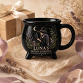 Personalized Witch Cauldron Mug, Custom Moon Garden Mug, Gothic Botanical Halloween Cup, Witchy Gift for Her