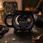 Personalized Zodiac Cauldron Mug, Custom Cosmic Ritual Mug, Scorpio Astrology Gift, Celestial Witchy Coffee Cup