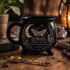 Personalized Zodiac Cauldron Mug, Custom Cosmic Ritual Mug, Scorpio Astrology Gift, Celestial Witchy Coffee Cup