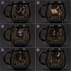 Personalized Midnight Spellkeeper Cauldron Mug, Custom Witch Book Lover Gift, Gothic Apothecary Coffee Cup