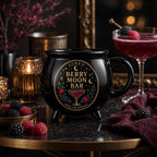 Personalized Moonlit Cocktail Cauldron Mug, Custom Witchy Drink Club Mug, Celestial Cocktail Gift