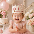 Personalized Little Fisherman Birthday Crown, Embroidered Fishing Crown, Custom Name First Birthday Hat