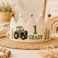 Personalized Pumpkin Birthday Crown, Embroidered Fall Crown, Custom Name Little Pumpkin First Birthday Hat
