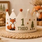 Personalized Pumpkin Birthday Crown, Embroidered Fall Crown, Custom Name Little Pumpkin First Birthday Hat
