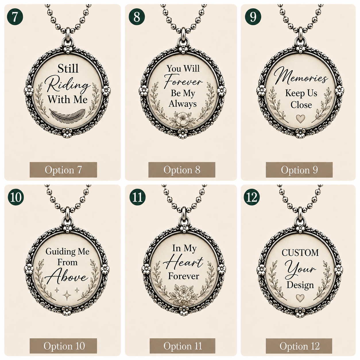 Personalized Memorial Photo Car Charm, Vintage Floral Frame, Wing Dangle
